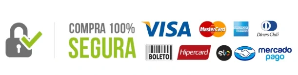 Compra 100% Segura - Formas de Pagamento