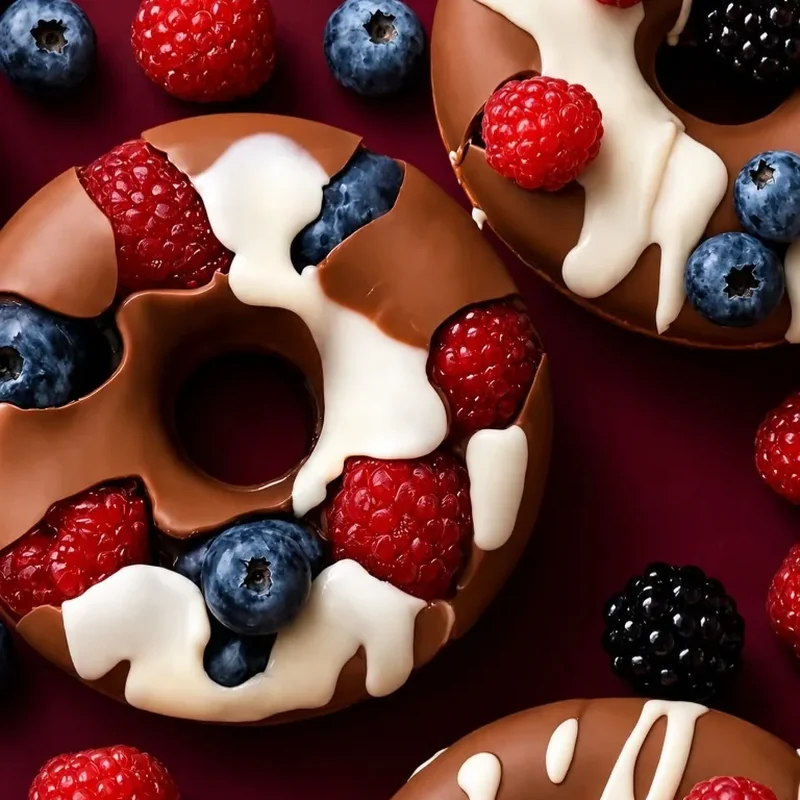 Fruit Donuts Berry Deluxe