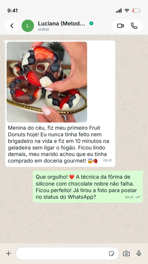 Depoimento WhatsApp Luciana
