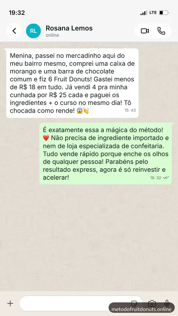 Depoimento WhatsApp Rosana